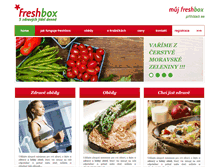 Tablet Screenshot of freshbox.cz